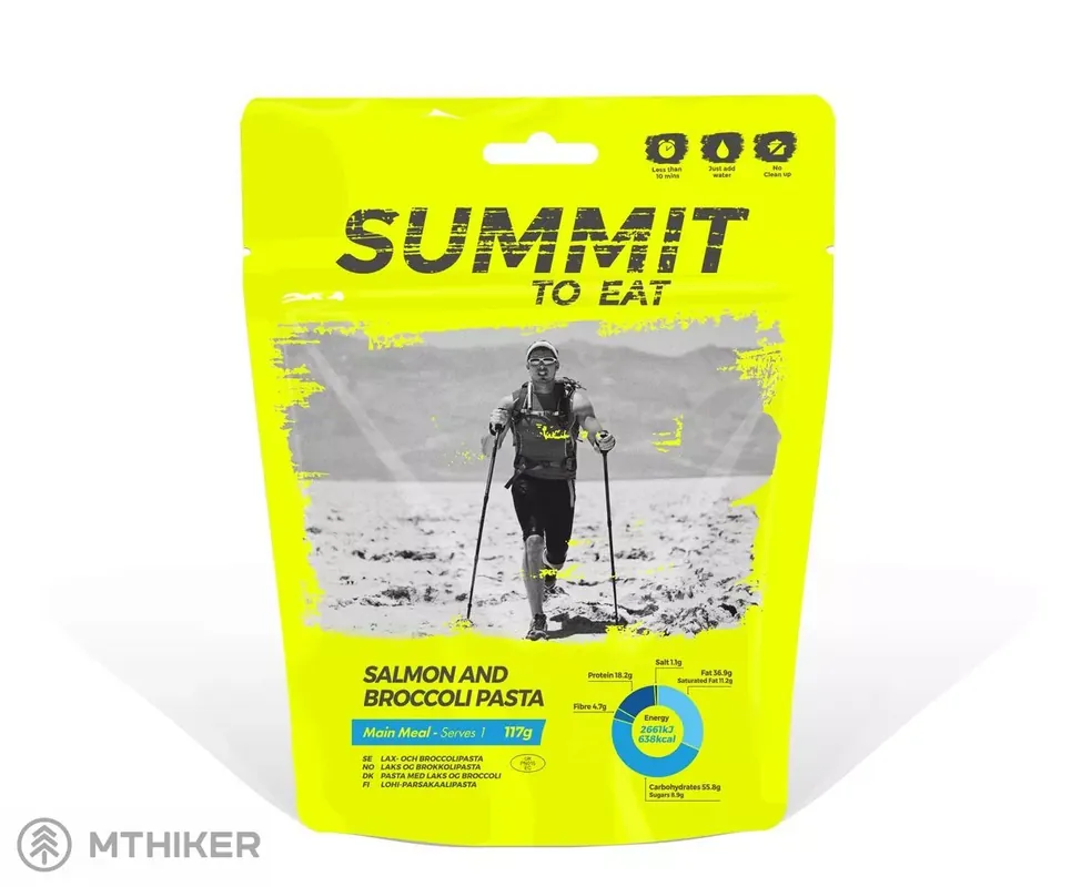 Super Cena Summit to Eat Losos s těstovinami a brokolicí dehydrovaná strava, 117 g/608 kcal