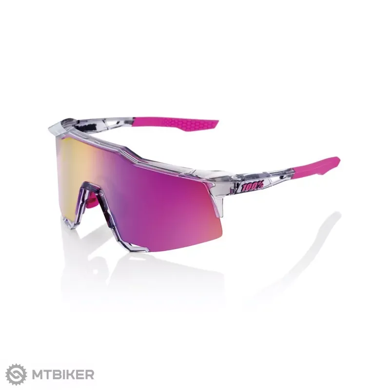 100% Speedcraft Tokyo Night brýle, Polished Translucent Grey / Purple Bezpečná Platba