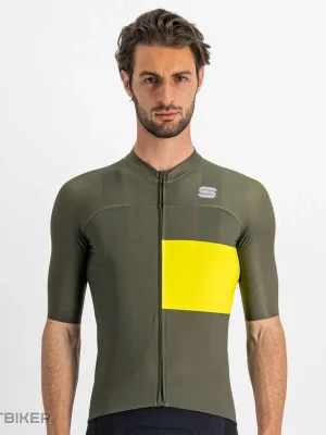 Originální Sportful Snap dres, kaki/žlutá