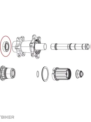 Akční Cena Zipp ložiska pro náboj COGNITION DISC BRAKE NSW (přední nebo zadní), 1 pár