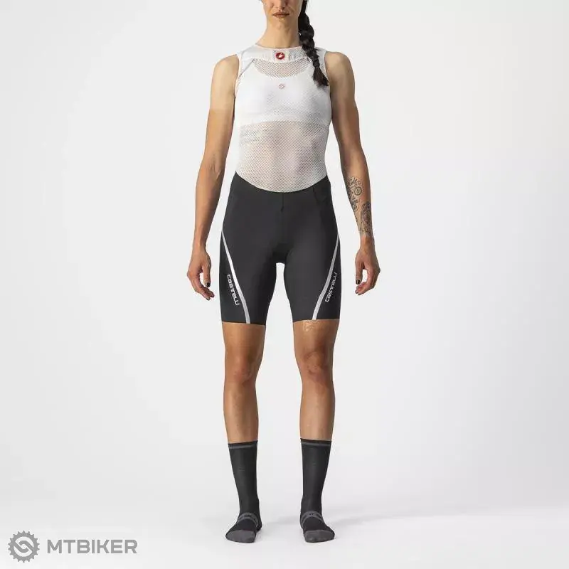 Must-Have Castelli VELOCISSIMA 3 dámské kraťasy, černé/stříbrné