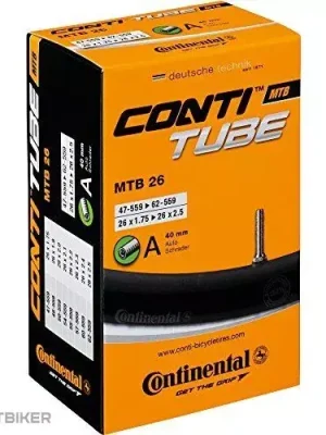 Continental MTB 26x1.75–2.50" duše, autoventilek 40 mm Vysoce Kvalitní