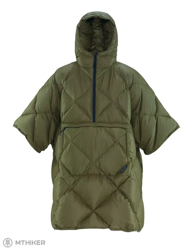 Novinka Therm-a-Rest péřové pončo, zelená