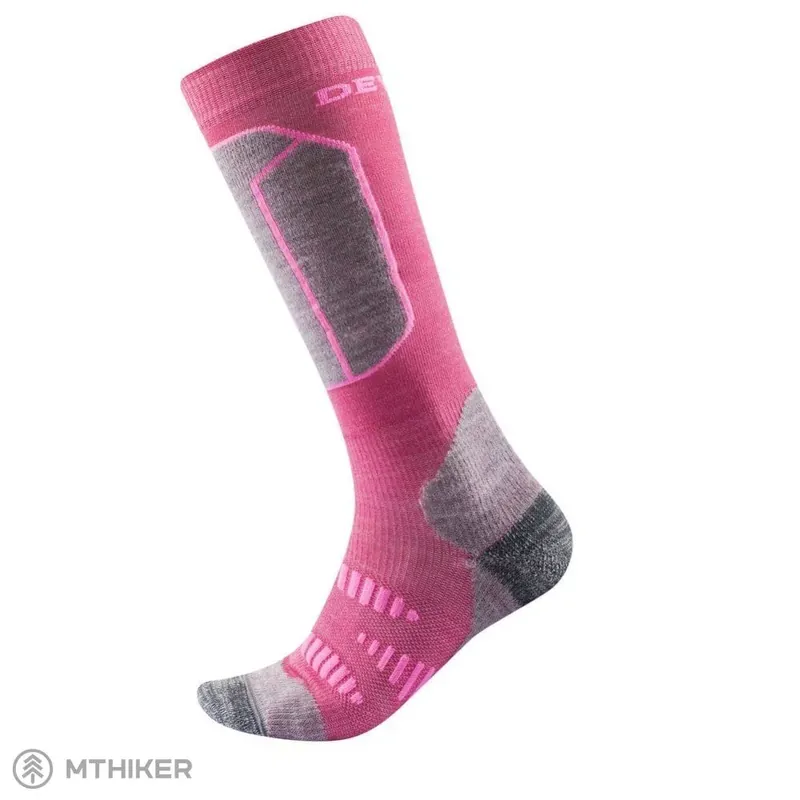 Levný Devold Alpine Merino dětské podkolenky, cerise