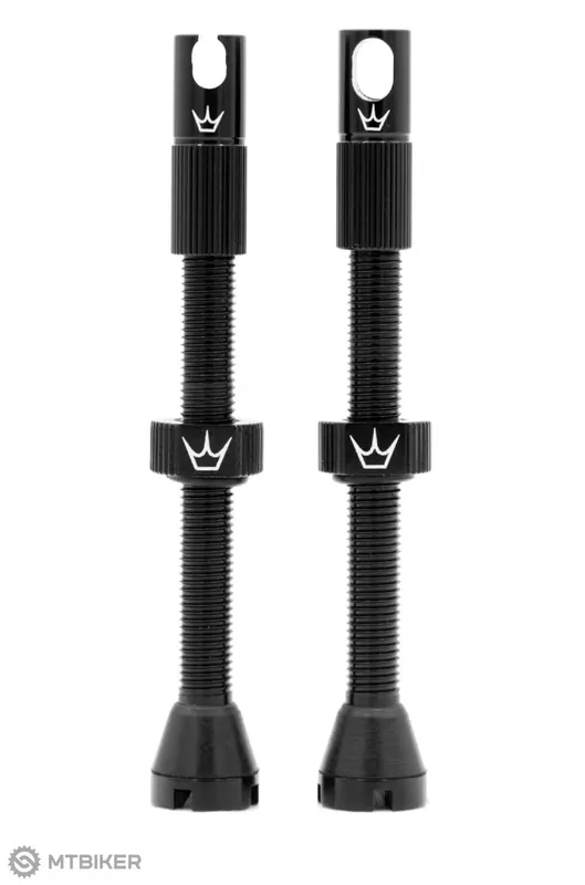 Originální Peaty‘s x Chris King MK2 bezdušové ventilky, galuskový 60 mm, černá