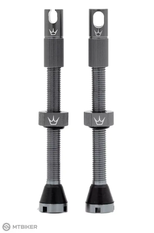 Značkový Peaty‘s x Chris King MK2 bezdušové ventilky, galuskový 60 mm, šedá