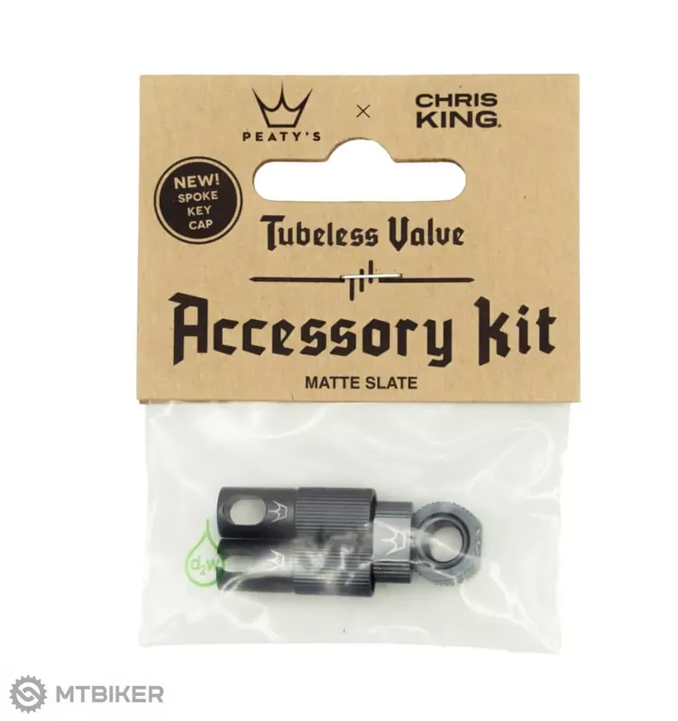 Rychlé Dodání Peaty‘s x Chris King MK2 servisní sada pro bezdušové ventily, šedá