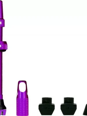 Muc-Off Tubeless Presta Valve KIT V2 bezdušové ventily, galuskový, fialová, 2 ks Tovární Cena