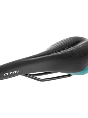 CTM Charisma dámské sedlo, 160 mm, černá/tmavá tyrkysová Vysoce Kvalitní