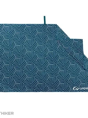 Lifeventure Printed SoftFibre Trek Towel Recycled ručník, navy Dokud Zásoby Vydrží