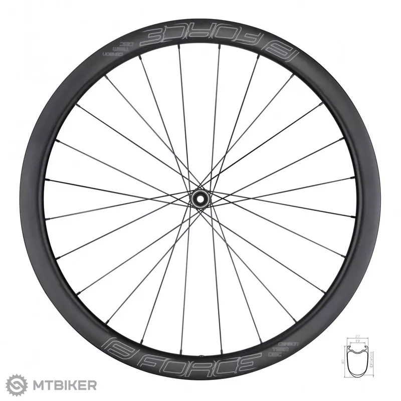 FORCE F.TEAM SP KARBON DISC 40 28" přední kolo, kotoučové, 12x100 mm Kup Teď