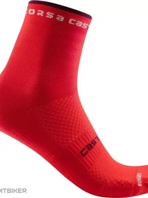 Značkový Castelli ROSSO CORSA W 11 dámské ponožky, ibišek