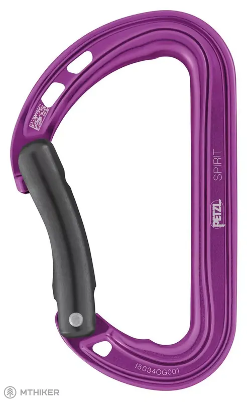 Levný Petzl SPIRIT BENT karabina, fialová