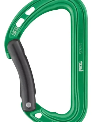 Rychlé Dodání Petzl SPIRIT BENT karabina, zelená