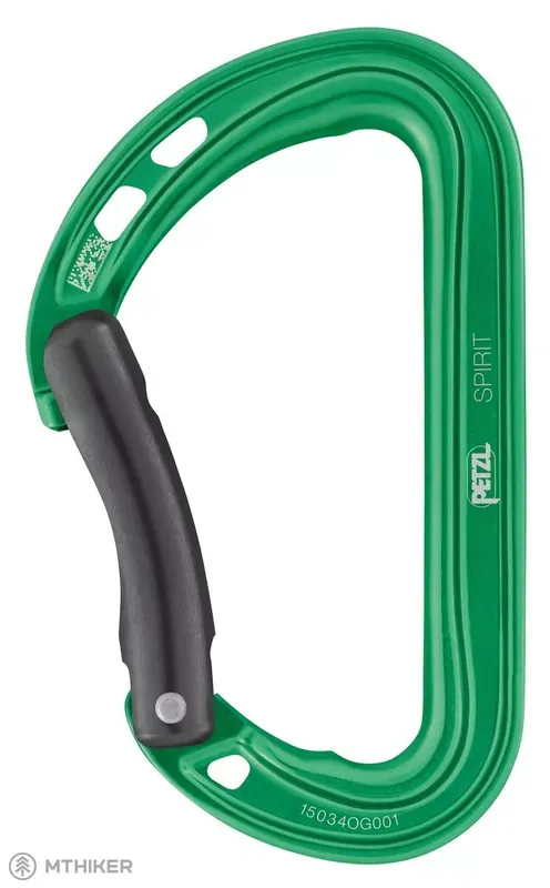 Rychlé Dodání Petzl SPIRIT BENT karabina, zelená