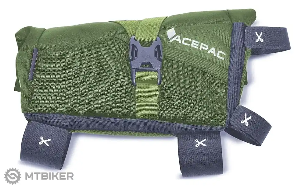 Ověřený Acepac Roll fuel bag MKI taška na rám, 0.8 l, zelená