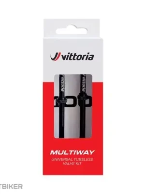Autentický Vittoria Multiway bezdušové ventily, 80 mm, černá