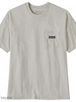 Horká Nabídka Patagonia Regenerative Organic Certified Cotton LW Pocket tričko, birch white