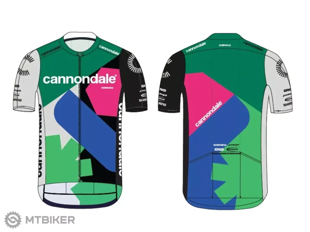 Cannondale CFR Replica dres, zelená/modrá Super Cena