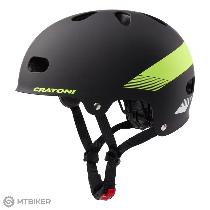 CRATONI C-Mate JR. dětská přilba, black/lime matt Super Cena
