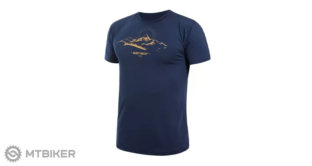 Aktuální Sensor COOLMAX TECH MOUNTAINS triko, deep blue