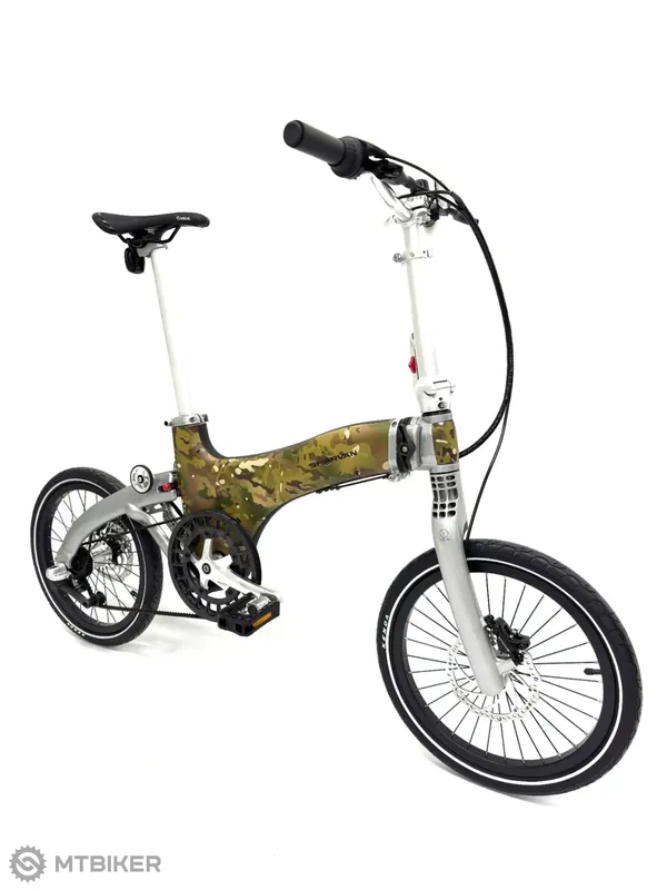 Značkový Sharvan City 3 speed 18 skládací kolo, multicam/stříbrné