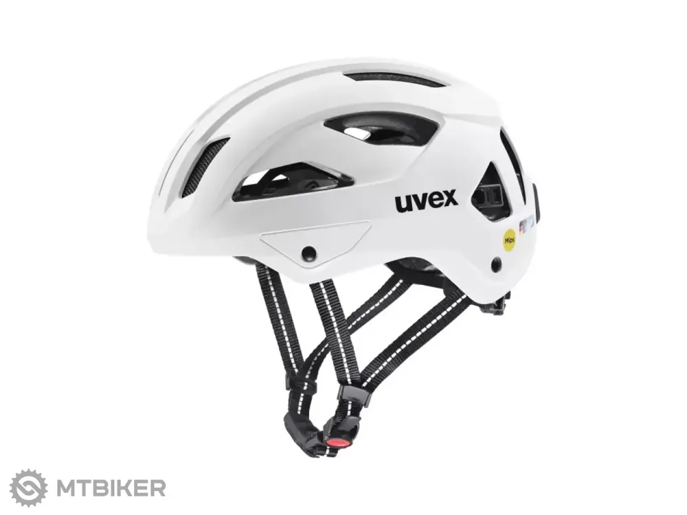 Originální uvex city stride MIPS Hiplok helma, white matt