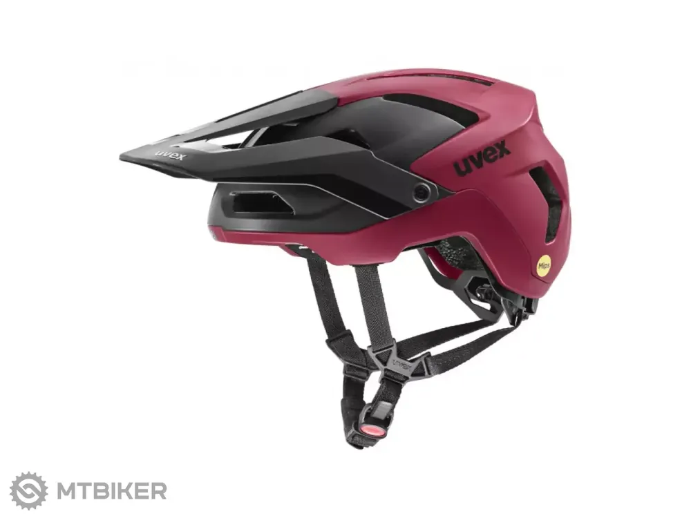Akce uvex Renegade MIPS přilba, ruby red/black matt