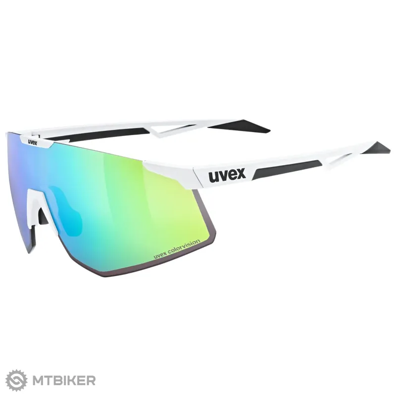 Bezpečná Platba uvex Pace Perform small CV brýle, white matt/mirror green