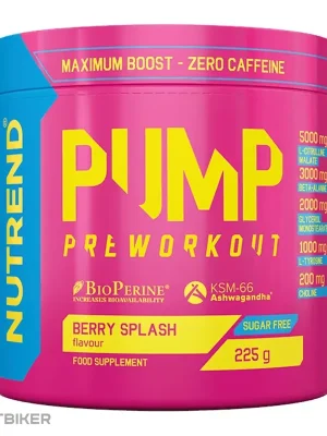 Cenově Výhodný NUTREND PUMP doplněk stravy, 225 g, berry splash