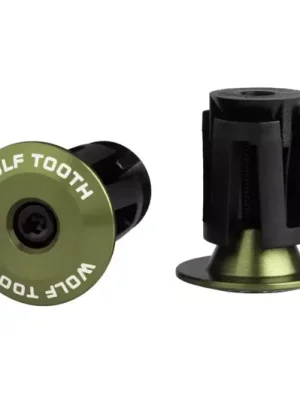 Značkový Wolf Tooth BARPLUG koncovky, aluminium/olive