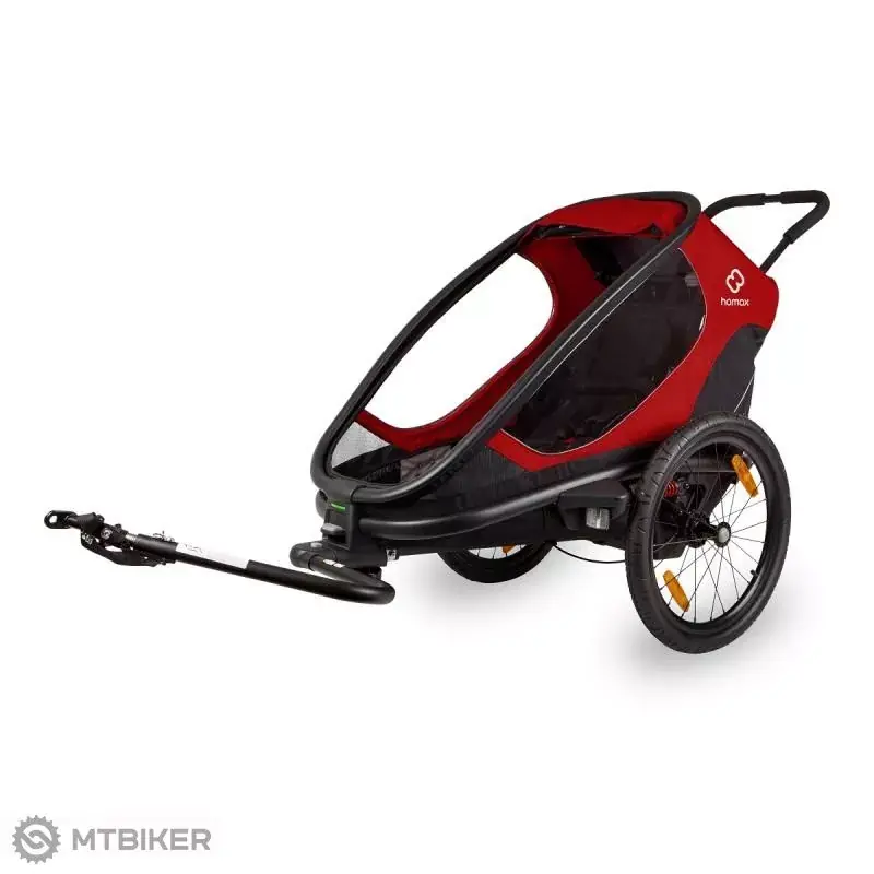 Ověřený Hamax OUTBACK ONE cyklovozík, červená/černá