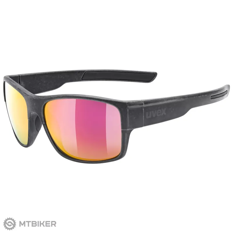 uvex Esntl urban brýle, black matt/red/mirror red Výhodná Nabídka