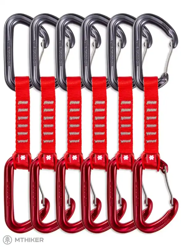 Akční Cena OCUN Hawk QD Wire ECO-PES 16 mm set expresek, 10 cm, 6 ks, červená