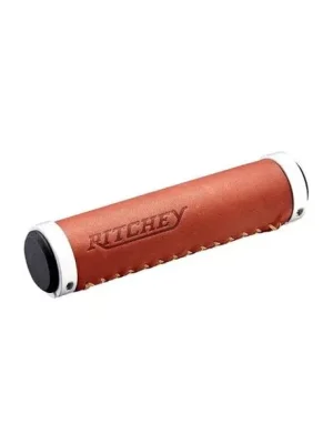 Ritchey Classic Locking Genuine Leather gripy, hnědá Poslední Šance
