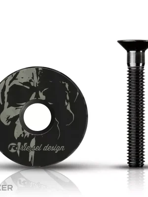 Bezpečná Platba Rie Sel design karbonové víčko, skull