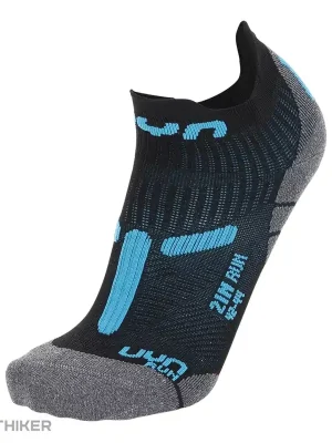 Nová Kolekce UYN RUN 2IN ponožky, Black/Turquoise