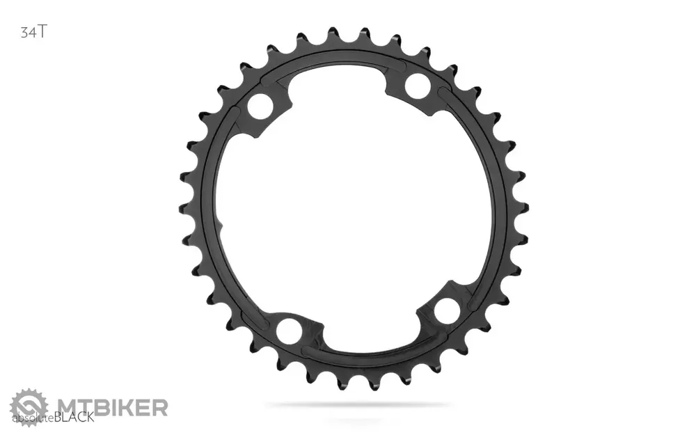 Nakupujte Hned absoluteBLACK OVAL oválný převodník, vnitřní, Shimano