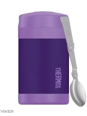 Thermos Dětská termoska na jídlo se lžící, 470 ml, fialová Levný