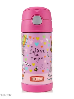 Thermos Dětská termoska s brčkem, 355 ml, jednorožec Jen Po Omezenou Doba