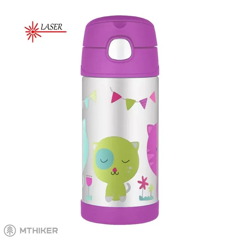 Zlevněný Thermos dětská termoska s brčkem, 355 ml, kočka