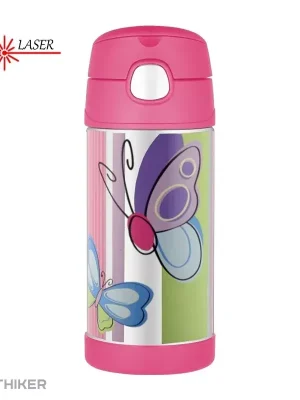 Sleva Thermos dětská termoska s brčkem, motýl