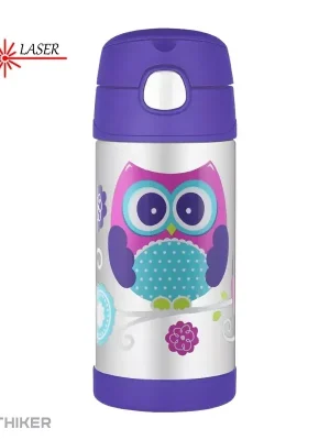 Značkový Thermos dětská termoska s brčkem, sova