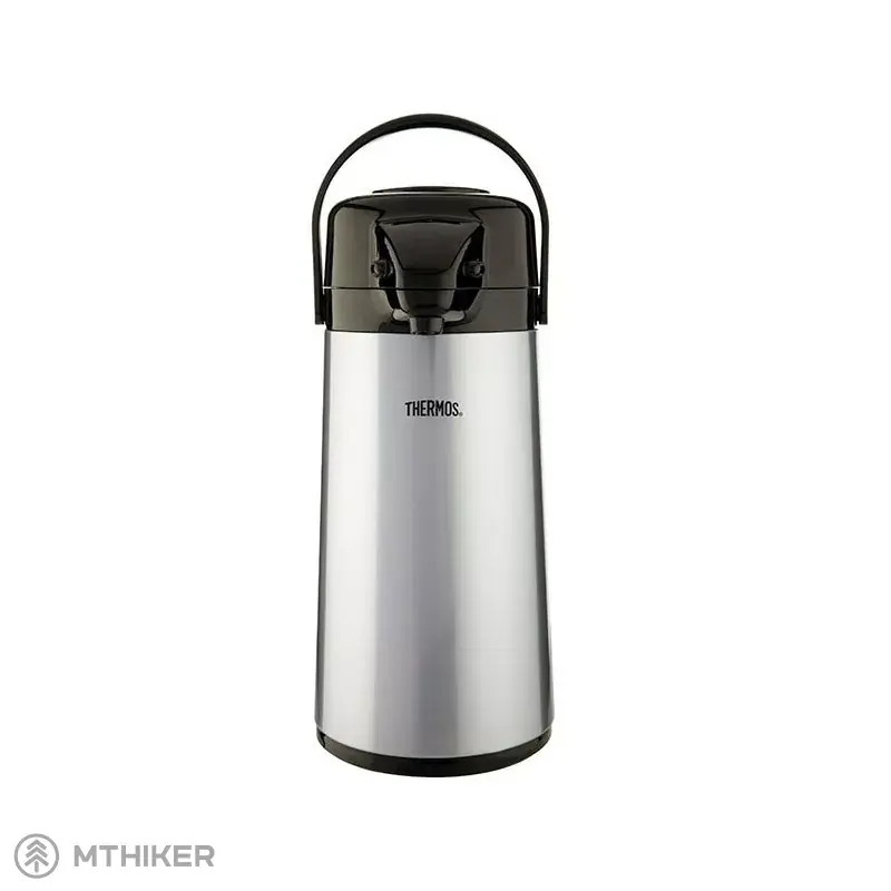 Thermos Skleněná termokonvice s pumpou, 1.9 l, metalicky šedá Nejlepší Cena