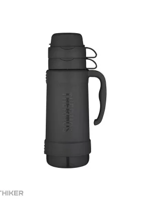 THERMOS Skleněná termoska se dvěma šálky, černá Cenově Výhodný