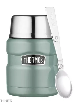 Koupit Online Thermos Termoska na jídlo se šálkem a skládací lžící, 470 ml, duck egg
