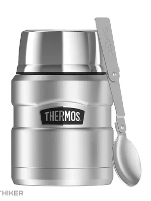 Thermos Termoska na jídlo se šálkem a skládací lžící, 470 ml, nerez Finální Výprodej
