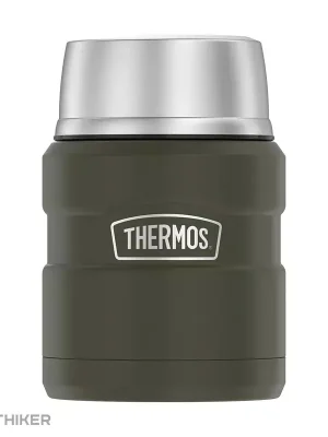 Thermos Termoska na jídlo se šálkem a skládací lžící, 470 ml, vojenská zelená Cenový Hit
