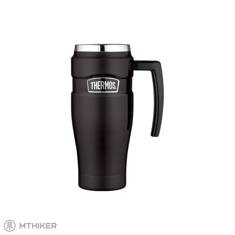 Top Prodej Thermos Style termohrnek s držadlem, 470 ml, matná černá
