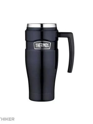 Thermos vodotěsný termohrnek s držadlem, tmavě modrá Speciální Cena
